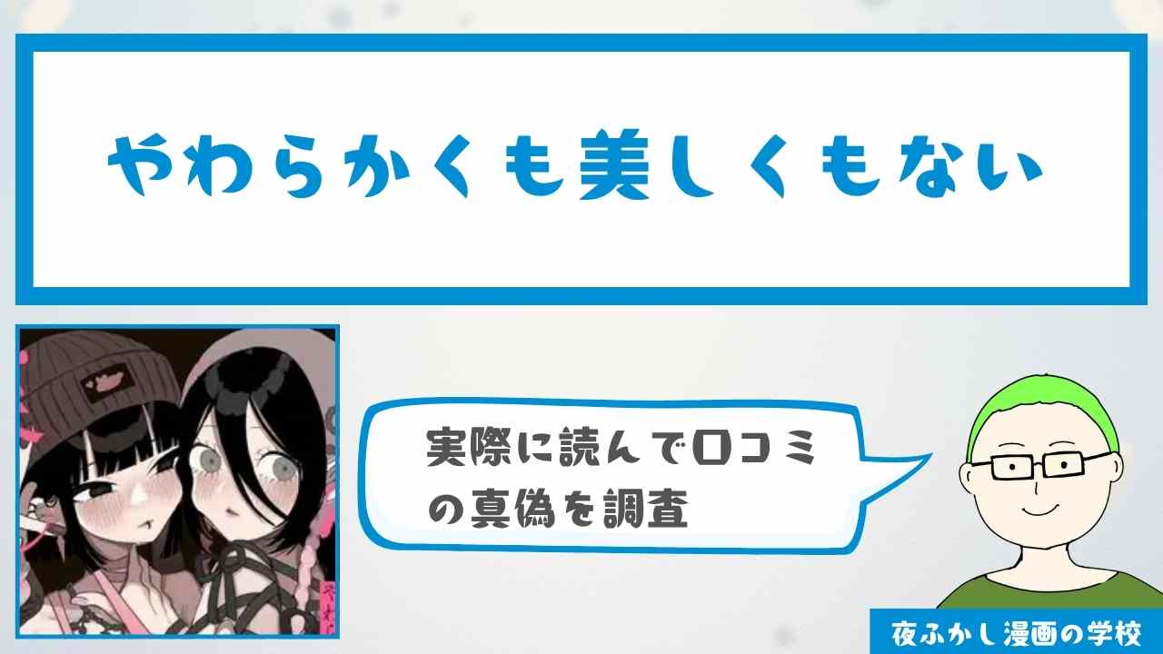 『やわらかくも美しくもない』の口コミと感想レビューを独自調査