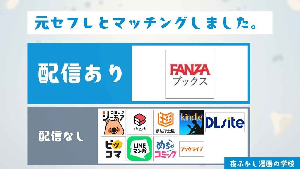 『元セフレとマッチングしました。』の配信サイトを調査