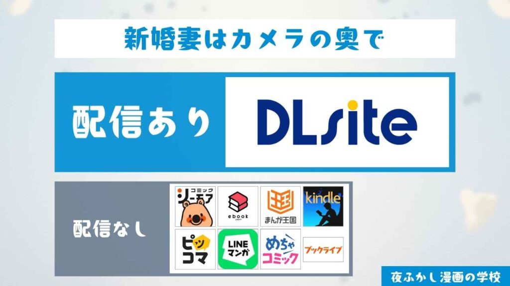 『新婚妻はカメラの奥で～覚醒した不倫相手にあまあま支配されちゃいました～』の配信サイトを調査