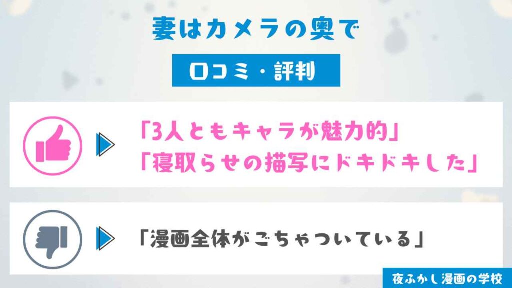 『新婚妻はカメラの奥で～覚醒した不倫相手にあまあま支配されちゃいました～』の口コミ・評判