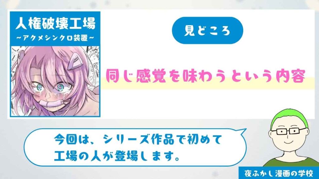 人権破壊工場~アクメシンクロ装置~の見どころ